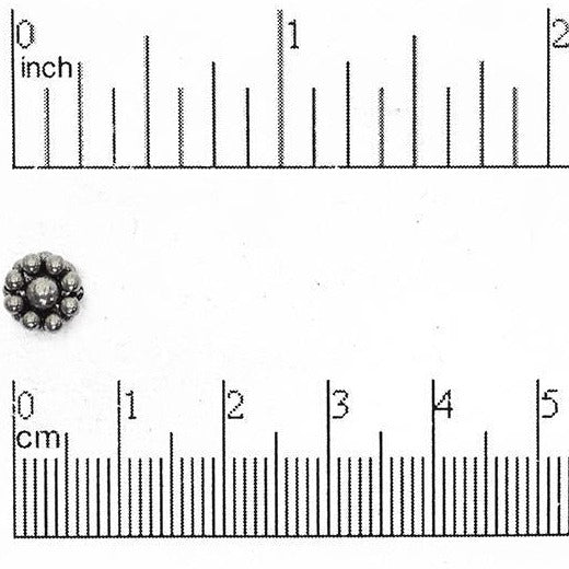 8mm Flower Bead - Made of Pewter - Sold Individually - CBS1549
