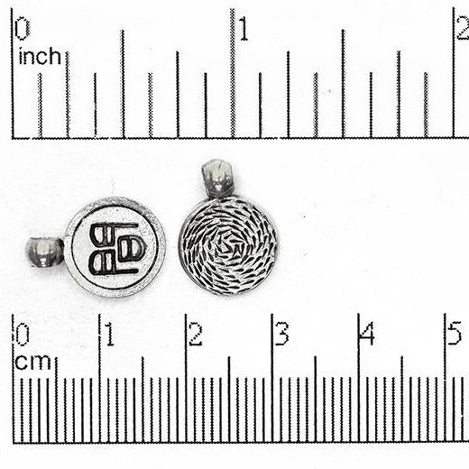 12mm Pewter Chinese Eternity Charm (Double Sided) Sold by the Piece - CBS1752