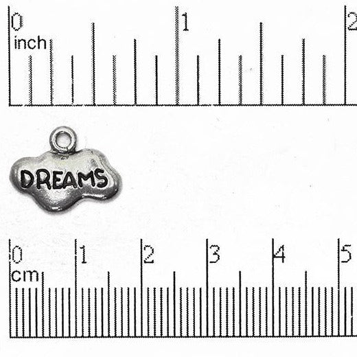 12mm x 15mm Cloud of Dreams Charm - Made of Pewter - Sold Individually - CBS1768