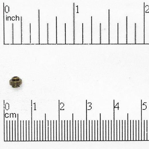 4mm Smooth Wheel Bead - Made of Pewter - Sold Individually - CBS1910