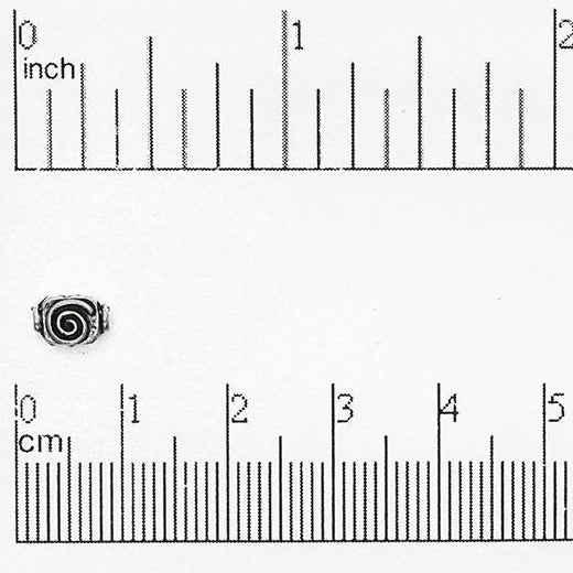 8mm x 4mm Gold over Solid Pewter Bead Sold by the Piece - CBS1992