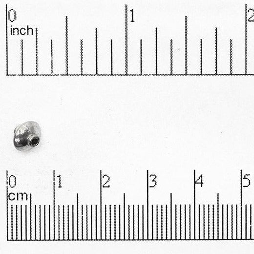 6mm Bicone Saucer Bead - Made of Pewter - Multiple Finishes - Sold Individually - CBS2008