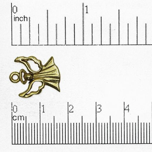 18mm x 13mm Open Wing Angel Charm - Made of Pewter - Sold Individually - CBS2336