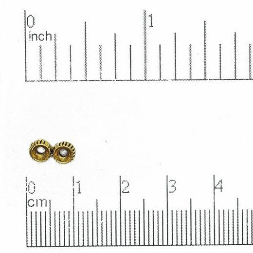 9mm x 4.5mm 2-Hole Spacer Bar Connector - Made of Pewter - Sold Individually - CBS3468