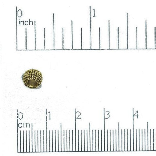 4mm Bubble Wrap Tube Bead - Made of Pewter - Sold Individually - CBS9999