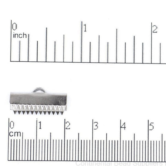 20mm x 5mm Ribbon Clasp in Solid Stainless Steel - Sold Per Dozen (12 pieces) - RC3