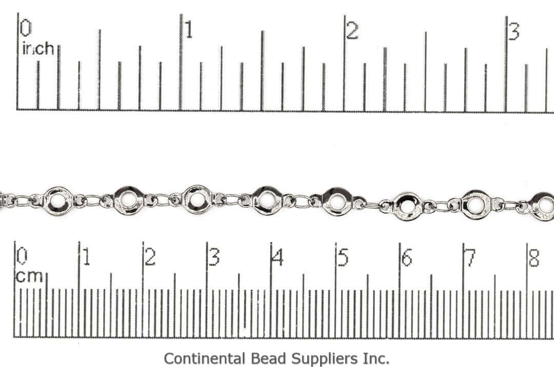 4.5mm Flat O-Link Specialty Chain Sold by The Foot - CH 884