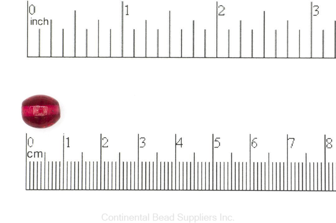 Oval Glass Bead
