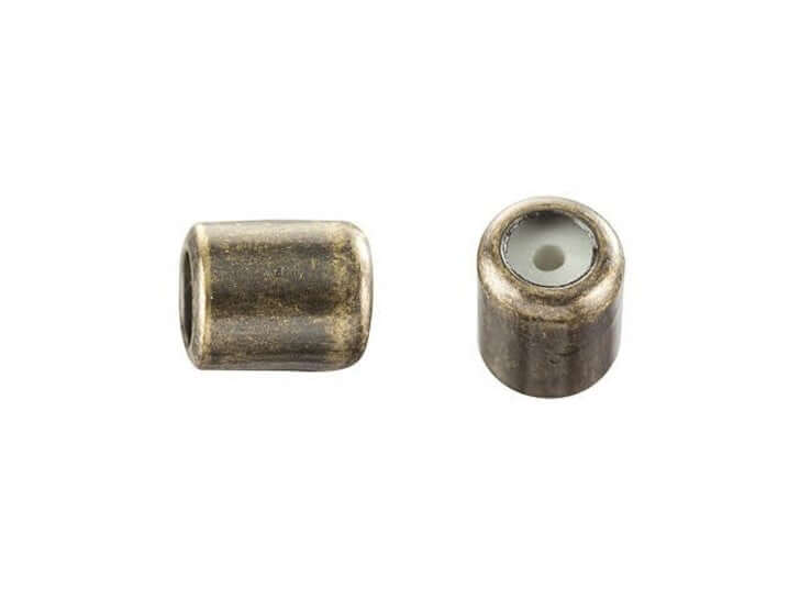 4mm x 5mm String-On Clasp Slide Beads with 1mm Silicone Grommet. Sold By The Piece. SOC/1