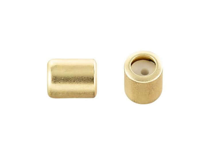 7mm x 5mm Barrel Shaped String-On Clasp w/Silicone Grommet sold by the Piece - SOC 2