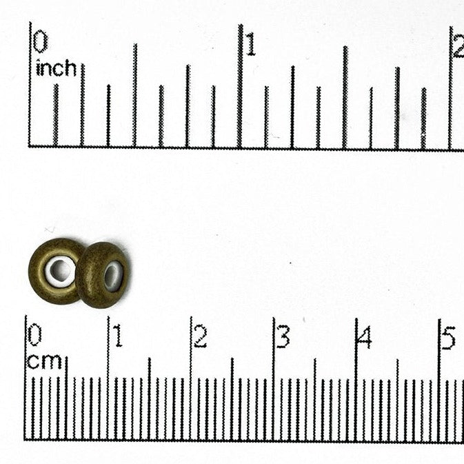 8mm x 5mm Round String-On Clasp - With 2mm Silicone Grommet - Sold by the Piece - Multiple Finishes - SOC 2R