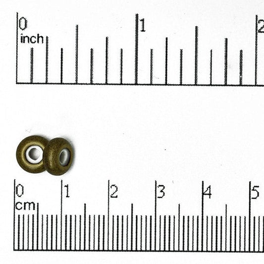 8mm x 5mm Round String-On Clasp - With 2mm Silicone Grommet - Sold by the Piece - Multiple Finishes - SOC 2R