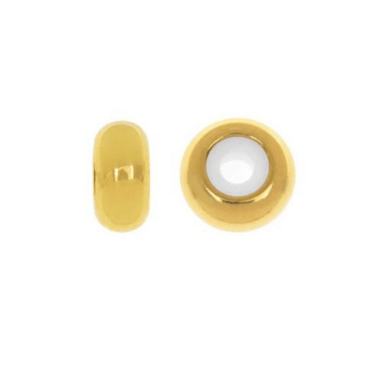8mm x 4mm Large String-On Clasp - With 2.5mm Silicone Grommet - Sold by the Piece - Multiple Finishes - SOC4