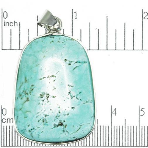 Natural Turquoise Magnesite Pendant - With Bail - Semi-Precious Stone - Sold by the Piece - SP699