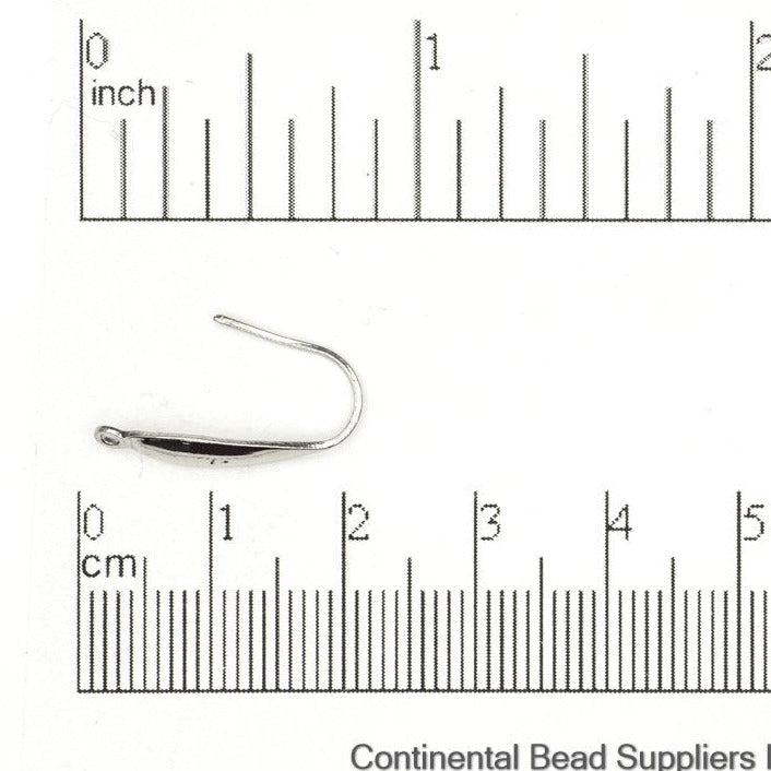 20mm x 11mm Stainless Steel French Ear Wire sold by the Dozen - EW5SS