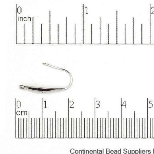 20mm x 11mm Stainless Steel French Ear Wire sold by the Dozen - EW5SS
