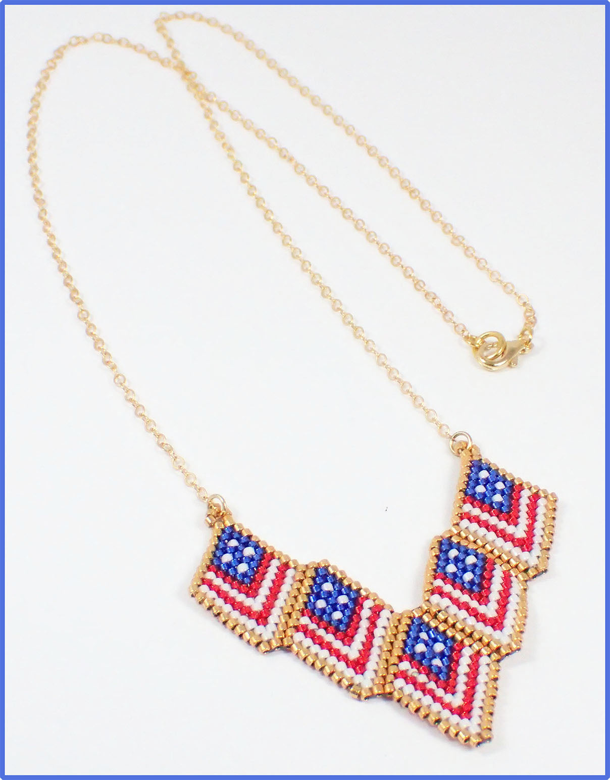 Flag Diamond Necklace Digital Directions