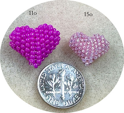 Puffy Love Dimensional Beaded Heart Pattern