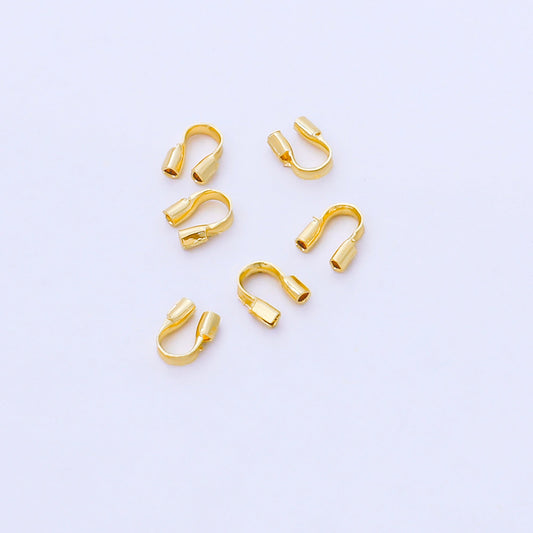 24K Gold Filled 5mm Minimalist Wire Guard Findings Set | Z1035