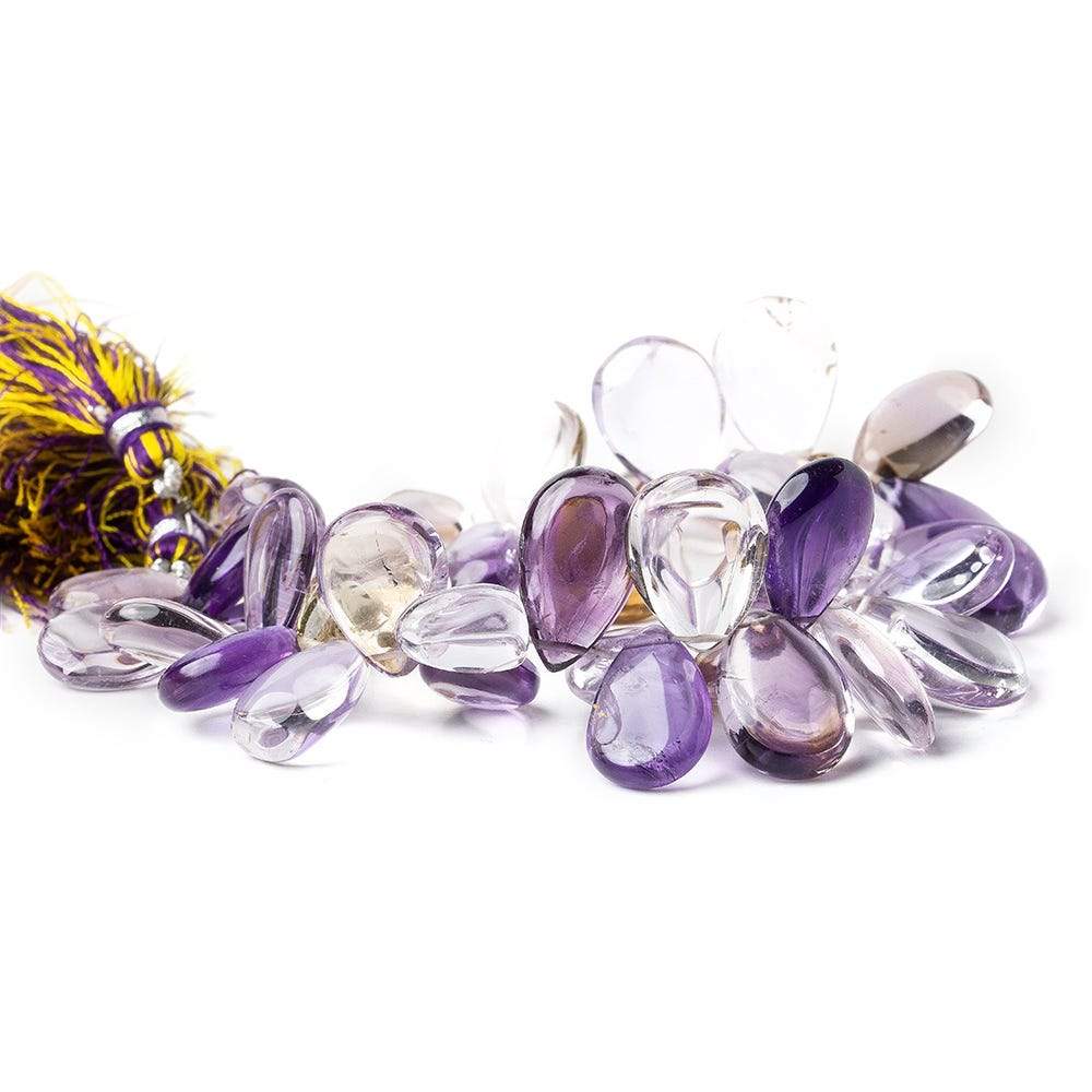 15x10-20x15mm Ametrine Plain Pear Beads 8 inch 40 pieces