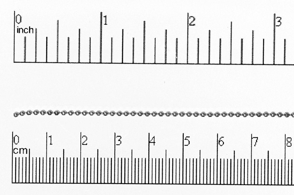 1.5mm Stainless Steel Ball Chain sold by the foot - CH 135SS