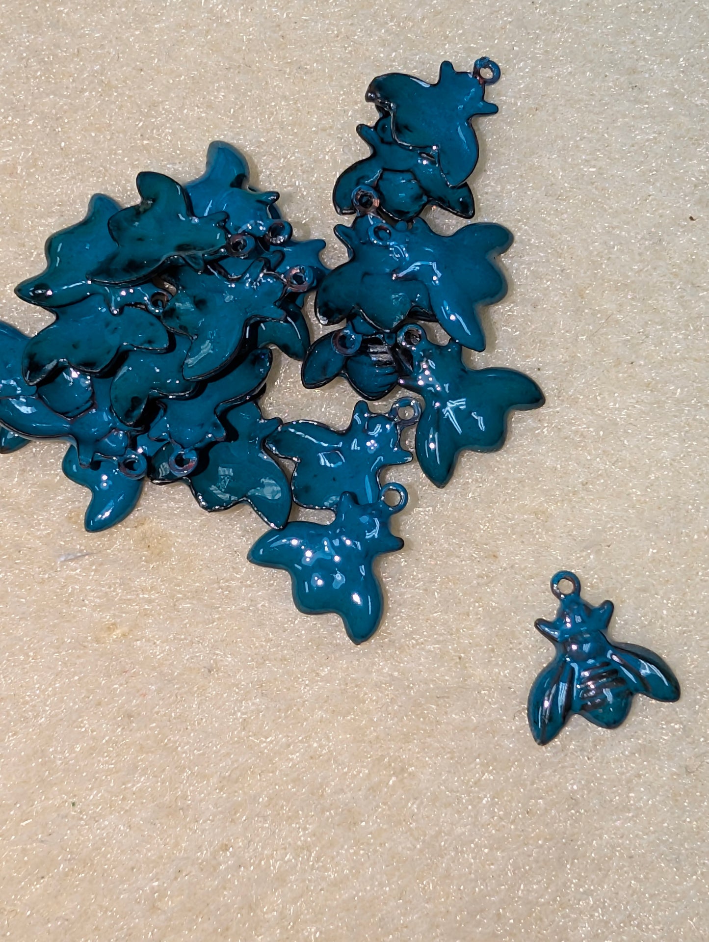 Enameled Bee Charm