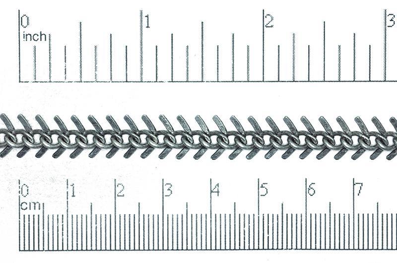 9mm Fishbone Specialty Chain sold by the Foot available in Multiple Colors - CH 113