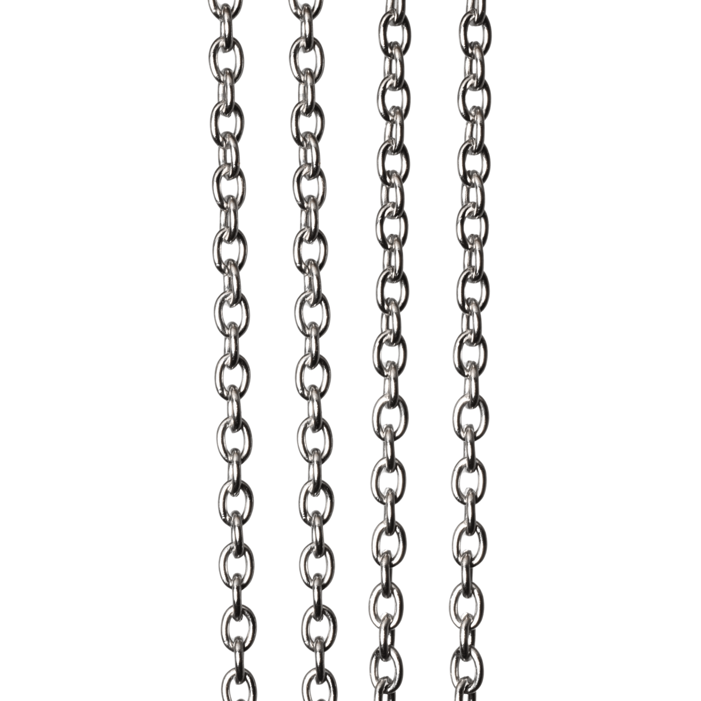 3.7mm x 3mm Stainless Steel Cable Chain sold by the Foot - CH 123SS