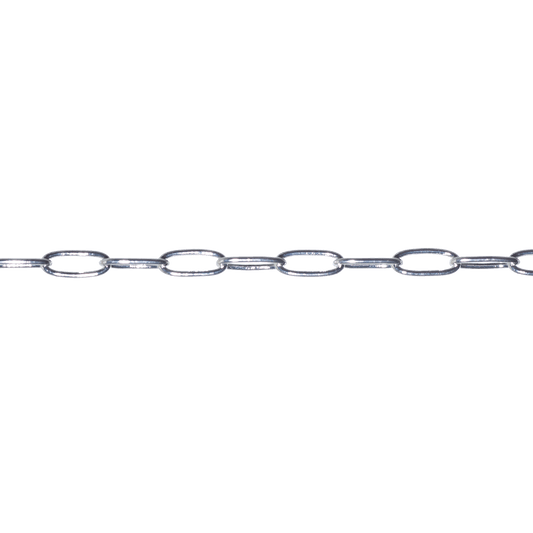 Tiny Paperclip Cable Chain measures 1.75mm x 5.9mm available in many Finishes sold by the Foot - CH 159