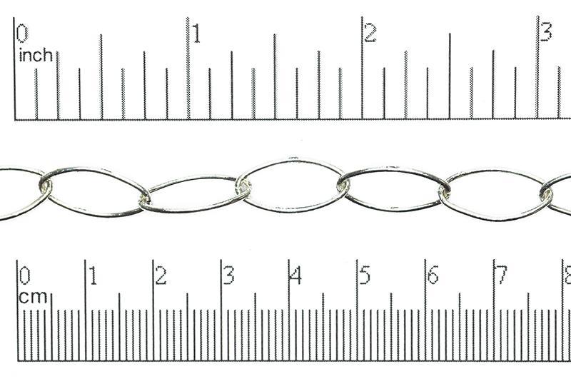 Cable Chain - 16.5mm x 8mm - Available in Multiple Colors - Sold by the Foot - CH 1