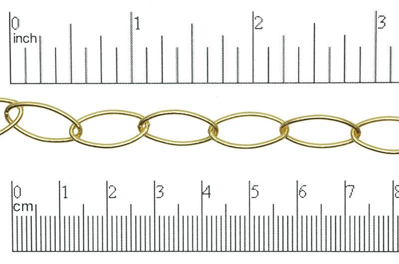 Cable Chain - 16.5mm x 8mm - Available in Multiple Colors - Sold by the Foot - CH 1