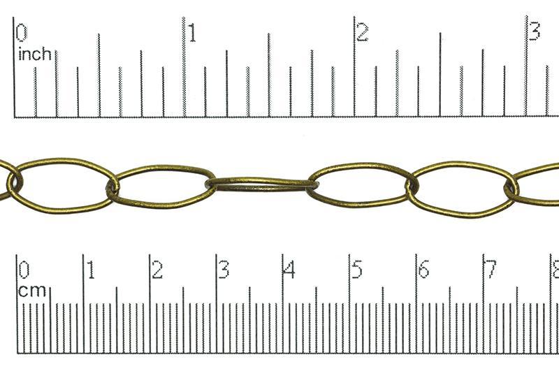 Cable Chain - 16.5mm x 8mm - Available in Multiple Colors - Sold by the Foot - CH 1