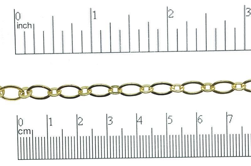 Cable Chain - 9mm x 5mm - Available in Multiple Colors - Sold by the Foot - CH 220