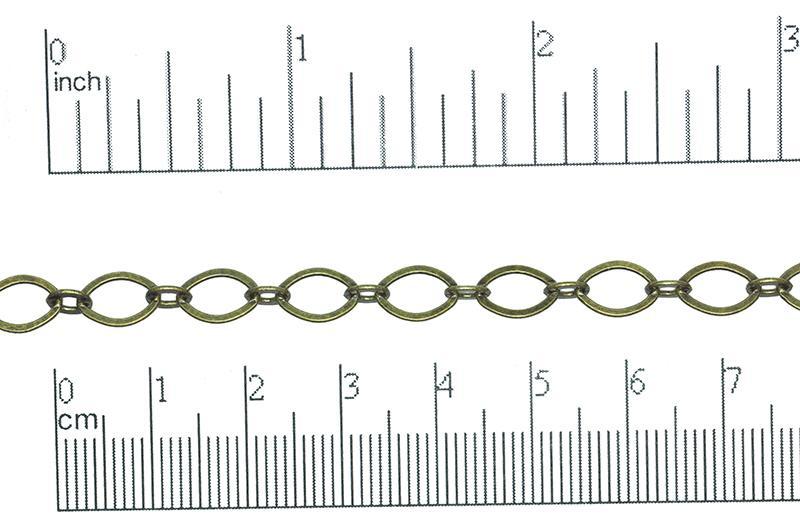 Cable Chain - 9mm x 5mm - Available in Multiple Colors - Sold by the Foot - CH 220