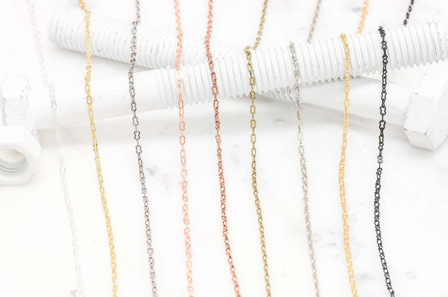Cable Chain - 4mm x 2mm - Available in Multiple Colors - Sold by the Foot - CH 3020