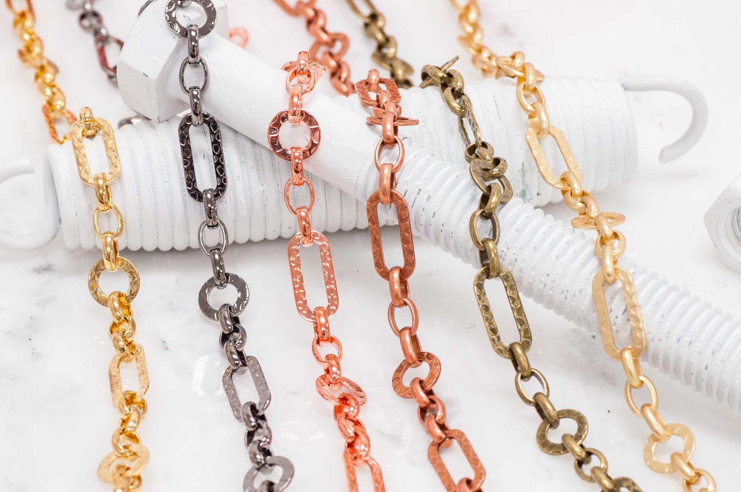 Cable Chain - 16mm x 7mm - Available in Multiple Colors - Sold by the Foot - CH 813