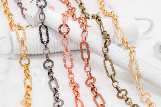 Cable Chain - 16mm x 7mm - Available in Multiple Colors - Sold by the Foot - CH 813
