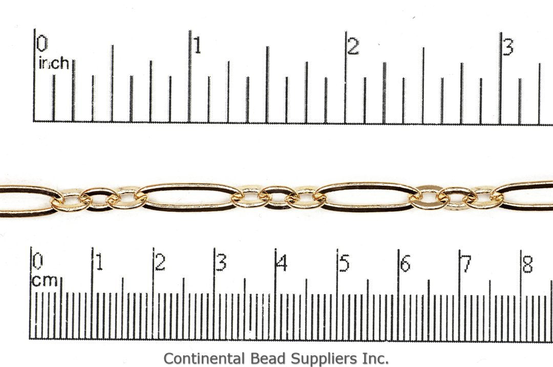 17.7mm x 6mm Paperclip Cable Chain Sold by The Foot - CH 821