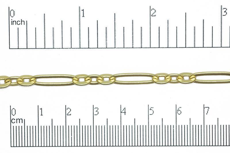 17.7mm x 6mm Paperclip Cable Chain Sold by The Foot - CH 821