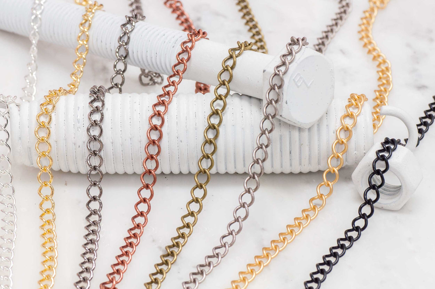 8mm Curb Chain Sold by The Foot - CH 824
