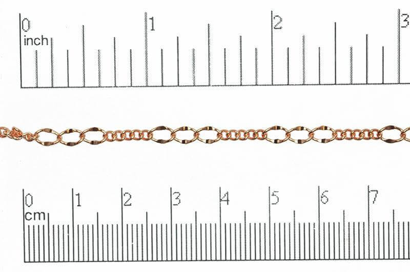 5mm x 3mm & 1.7mm Figaro Figaro Chain Sold by The Foot - CH 830