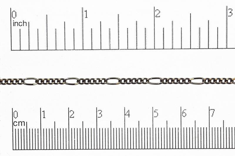 2.5mm Figaro Chain sold by the Foot - CH 831