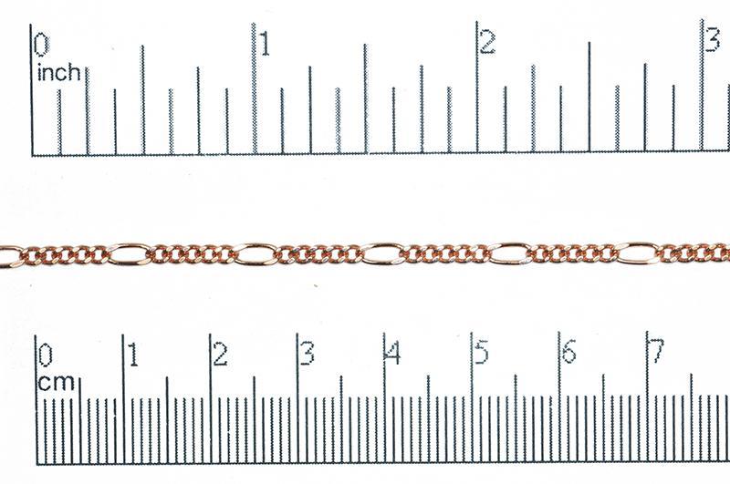 2.5mm Figaro Chain sold by the Foot - CH 831
