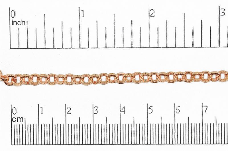 5mm Textured Circular Cable Chain Sold by The Foot - CH- 833