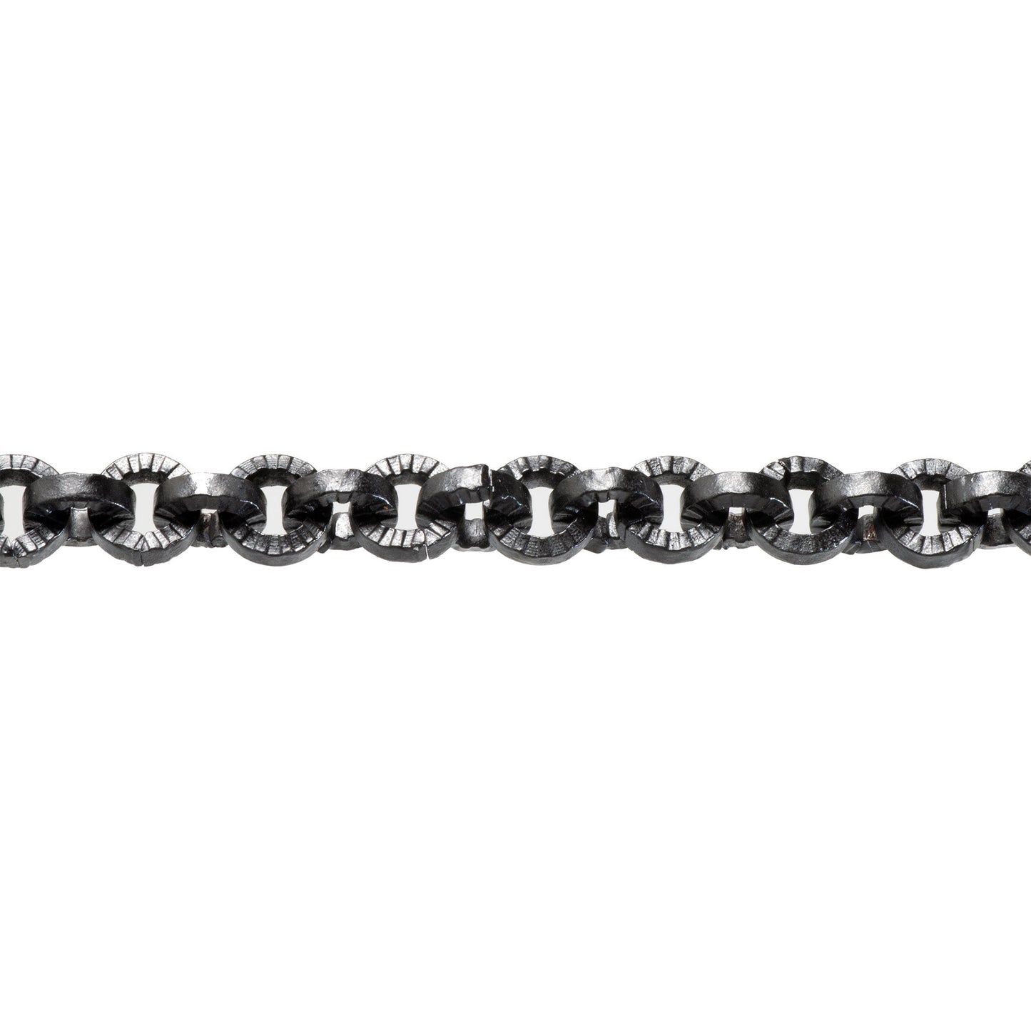 5mm Textured Circular Cable Chain Sold by The Foot - CH- 833