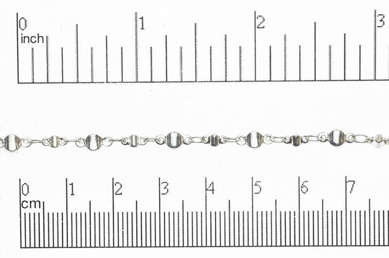 5.8mm x 2.5mm and 8mm x 3.7mm Specialty Chain Sold by The Foot - CH 836