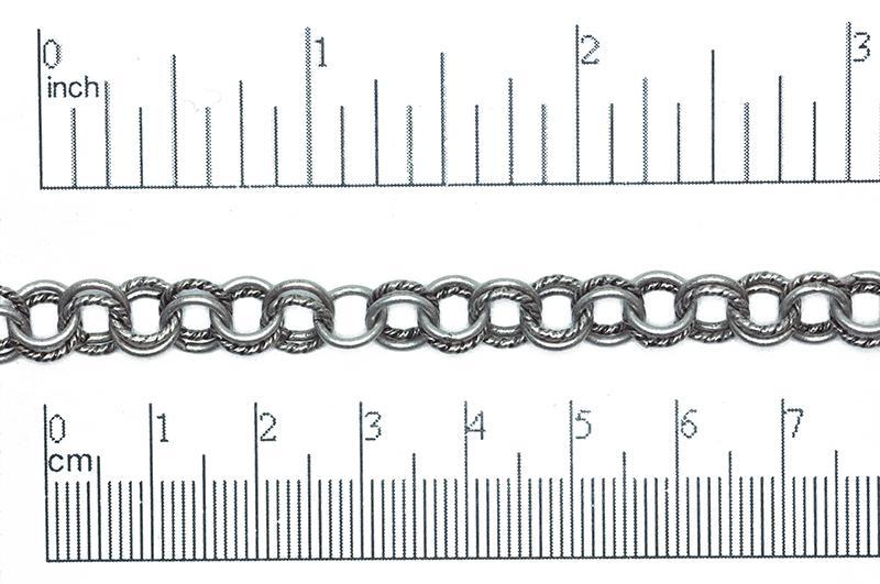 6.8mm Double-Link Cable Chain - Made of Brass - Sold by the Foot - Ch-838