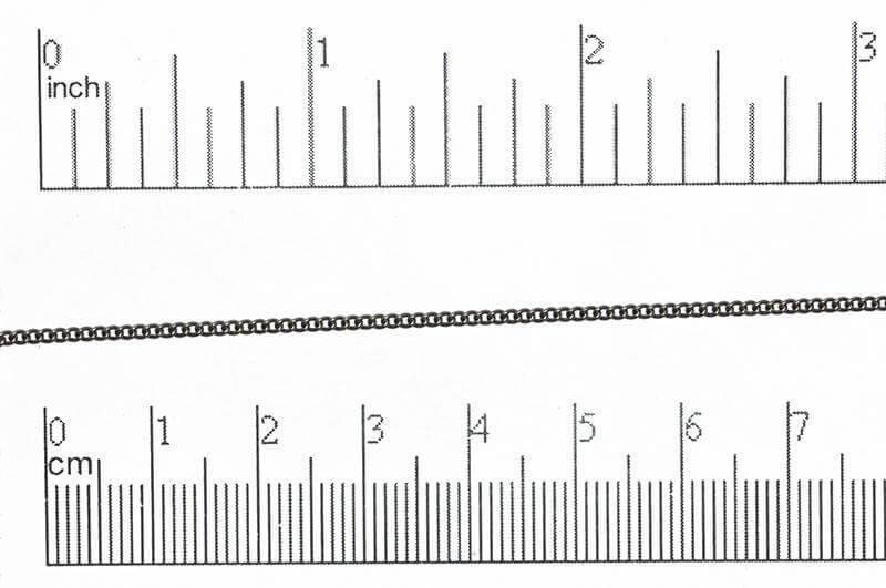 1.5mm Fine Curb Chain Sold by The Foot - CH 841