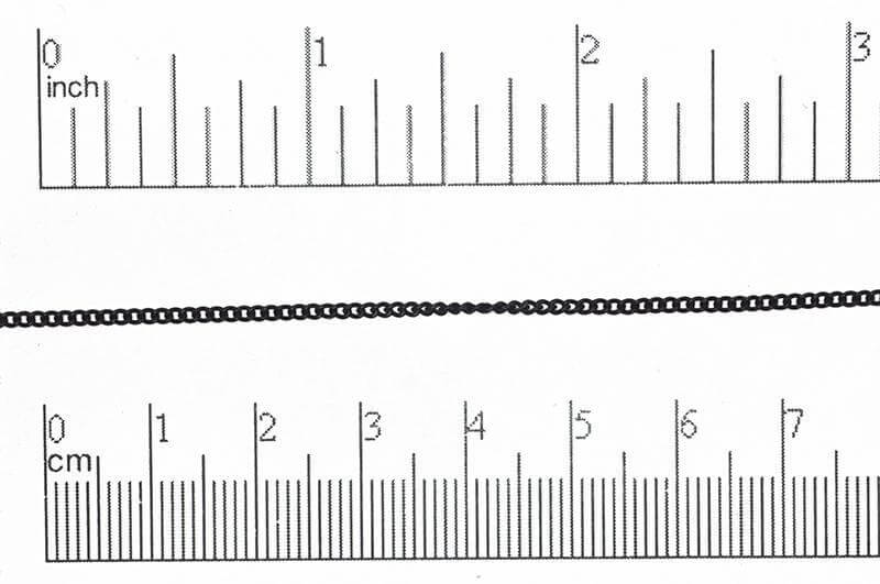 1.5mm Fine Curb Chain Sold by The Foot - CH 841
