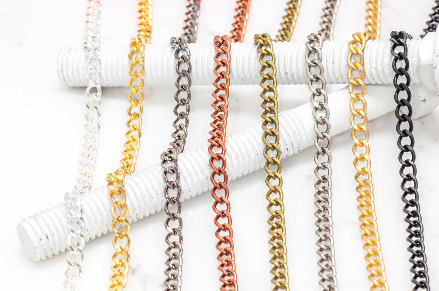 6mm x 8mm Classic Curb Chain Sold by The Foot - CH 847
